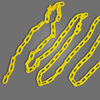 278271 Brady Warning Chain-105 Ita-Yellow
